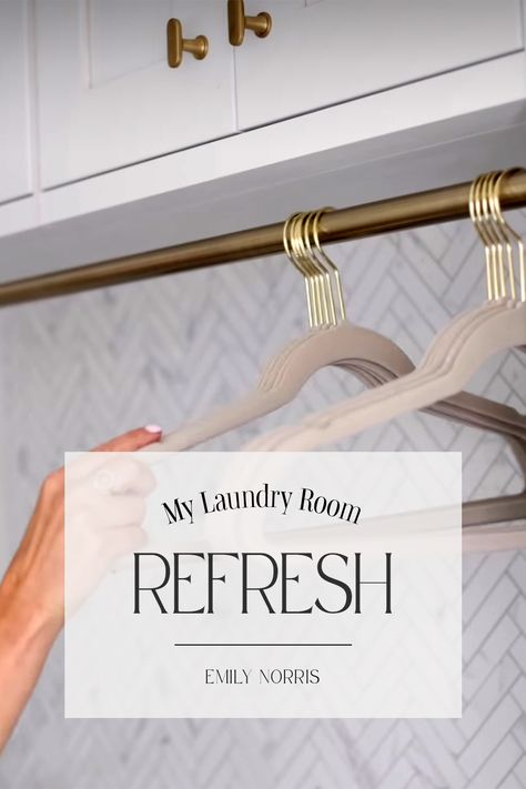 Laundry Room Refresh! I can’t believe it’s already been a year since we built our new utility room. [Watch Now: https://www.instagram.com/p/CutlOlWpb2b/] #emilynorris #home #laundryroom #utilityroom #roomrefresh #homehacks #newhome Laundry Room Refresh, Emily Norris, Airing Cupboard, Set It Up, Room Refresh, No Regrets, Still In Love, Utility Room, Move It