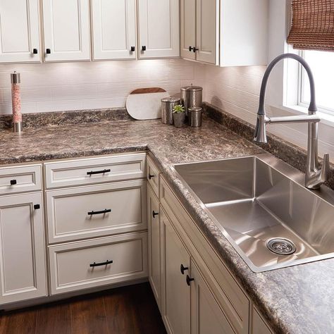 Backsplash with dark cabinets