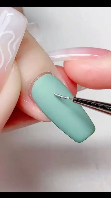 Beauty Vlog, Fashionable Nails, Paint Nail, Line Nail Art, Acrylic Ideas, Nail Colour, Nail Art Designs Diy, Dope Nail Designs, Pretty Nail Art Designs