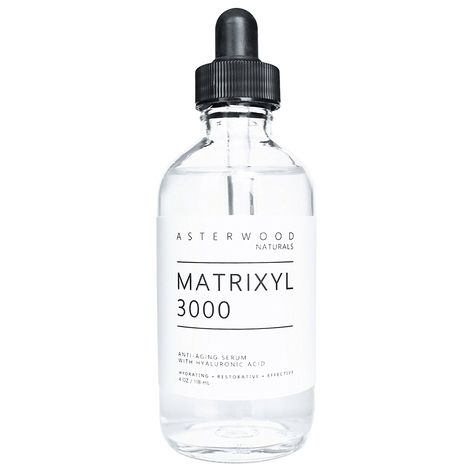 Matrixyl 3000 30% 4 oz Serum with Organic Hyaluronic Acid 20% - Official Sederma Matrixyl 3000 - Anti Aging, Anti Wrinkle - Collagen Boost - ASTERWOOD NATURALS - Clear Glass Bottle ** Want to know more, click on the image. Natural Facial Moisturizer, Organic Face Cream, Travelling Ideas, Matrixyl 3000, Organic Serum, Travel Skincare, All Natural Makeup, Skin Repair, Face Skin Care