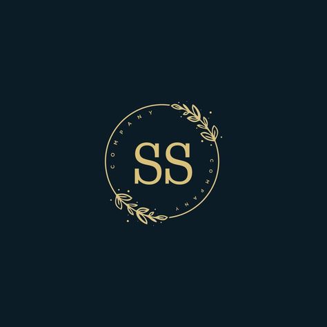 Initial SS beauty monogram and elegant logo design, handwriting logo of initial signature, wedding, fashion, floral and botanical with creative template. Ss Logo Design Style, Ss Logo Design, Design Handwriting, Ss Logo, Handwriting Logo, Elegant Logo Design, Elegant Logo, Creative Template, Wedding Fashion