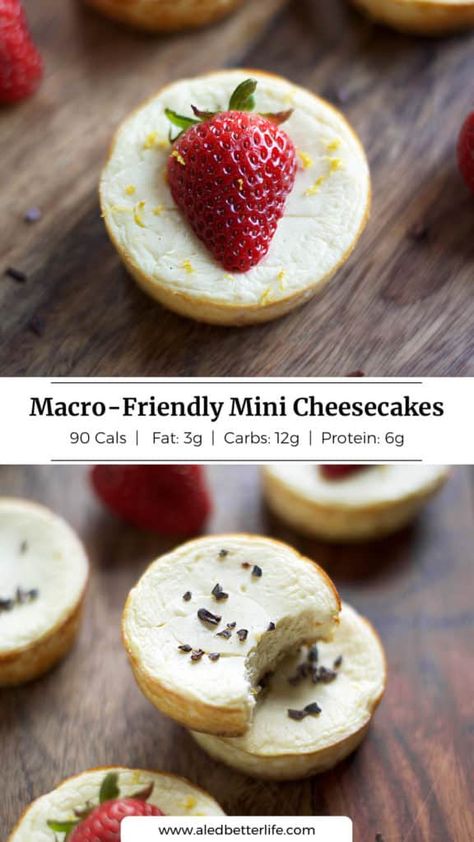 Macro Friendly Rice Recipes, Healthy Macro Desserts, Macros Dessert Recipes, Healthy Macro Friendly Desserts, Macro Friendly Baking, Macro Friendly Party Foods, Macro Friendly Game Day Food, Macro Friendly Cheesecake, Macro Friendly Christmas Treats