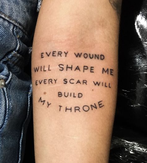 Matching Lyrics Tattoos, Bmth Lyric Tattoos, Sabaton Tattoo, Emo Tattoo Ideas Punk Rock, Horizon Tattoo Ideas, Tattoo On Scar, Metalcore Tattoo, Metalhead Tattoo, Bring Me The Horizon Tattoo