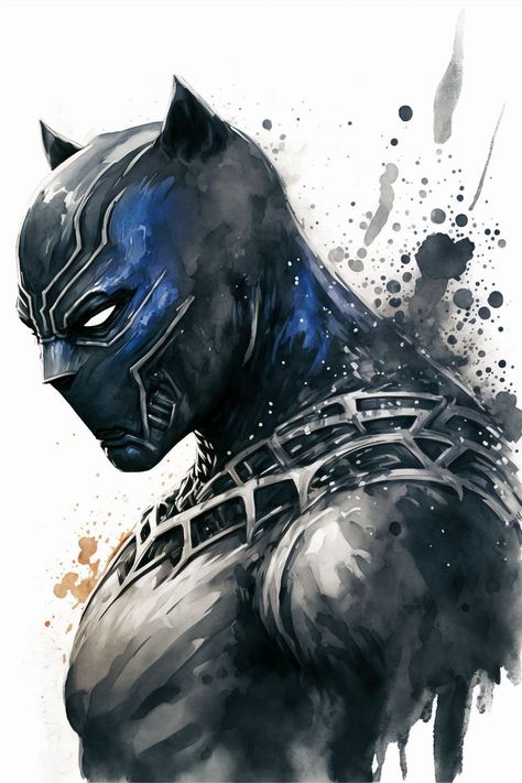 Wakanda forever Black Panther Painting Marvel, Iron Man Painting, Superhero Pictures, Dc Comics Vs Marvel, Human Figures, Wakanda Forever, Dessin Adorable, Superhero Art, Human Figure