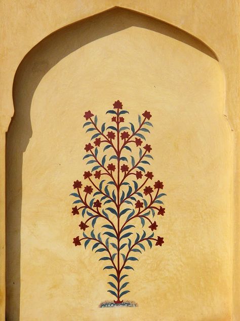 Tree-of-Life painting, Amber Fort, Jaipur, Rajasthan, India. © 2014 a kiwindian couple. Swagatam Painting, Jaipur Wall Art, Jaipur Motifs, Jaipur Painting, Jaipur Prints, Amber Fort Jaipur, Amber Fort, Tree Of Life Painting, Wedding Collage