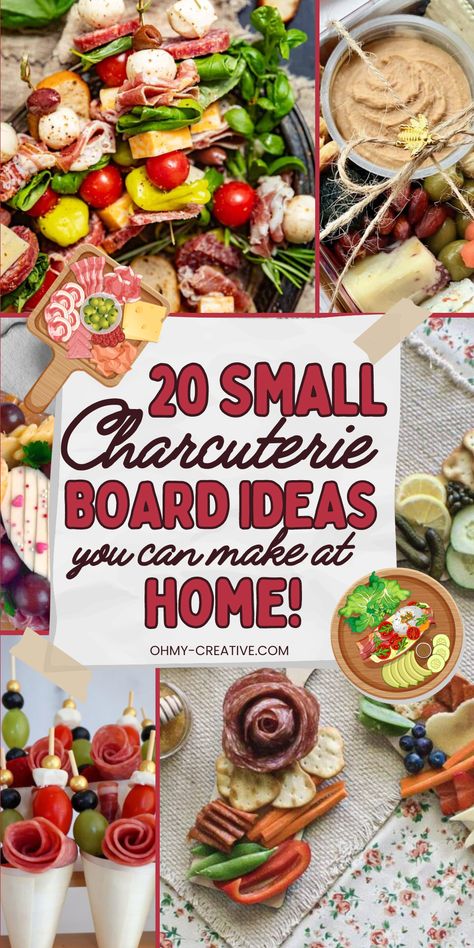 20 Small Charcuterie Board Ideas You Can Easily Do At Home Charcuterie Board Business Name Ideas, Small Charcuterie Plate Ideas, Charcuterie Tray Diy, Sheet Pan Charcuterie Board, Round Charcuterie Board Ideas How To Build, Small Grazing Board Ideas, Charcuterie Board Diy Serving Trays, Small Food Boards Ideas, Small Snack Board