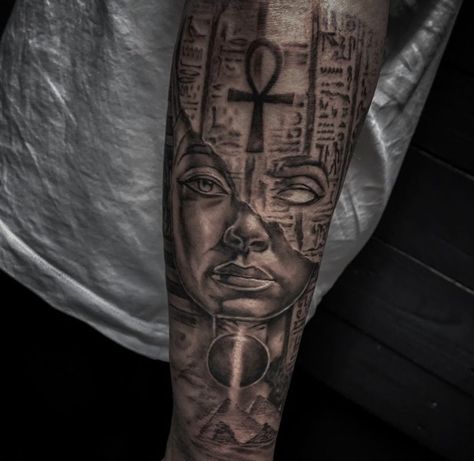 Eygptain Tattoos Men, Egyptian Tattoo Men Arm, Ancient Egypt Tattoo Sleeve, Arm Sleeve Tattoos Egyptian, Ancient Egypt Tattoo Design, Egypt Leg Tattoo, Egyptian Leg Sleeve, Egypt Leg Sleeve, Egyptian Tattoo Ideas