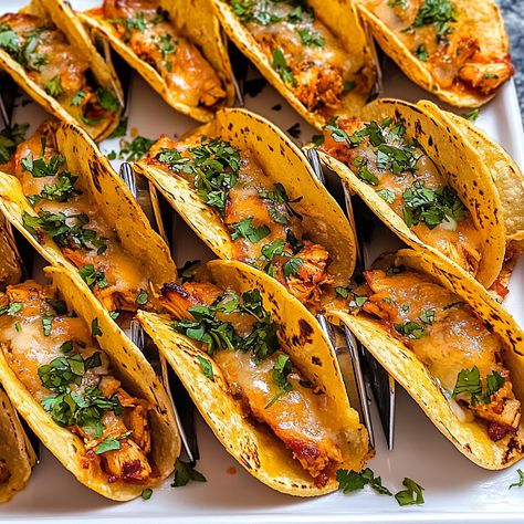 When you’re craving a quick, satisfying, and fun-to-eat meal, 20-Minute Mini Baked Chicken Tacos are the answer. These mini tacos are perfect for weeknight dinners, game-day snacks, or even as ... Read more Baked Mini Tacos, Hispanic Dishes, Baked Chicken Tacos, Mini Tacos, Taco Sauce, Soft Tacos, Taco Stuffed Shells, Game Day Snacks, Cheesy Chicken