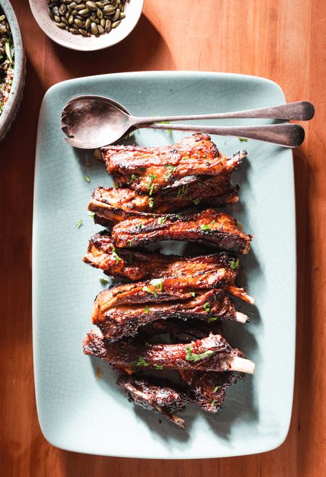 Provincial Kitchen | Sticky Lamb Spare Ribs Lamb Spare Ribs Recipe, Spare Ribs Recipe, Provincial Kitchen, Ribs Recipe, To The Bone, Spare Ribs, Rib Recipes, Meat Cuts, The Bone