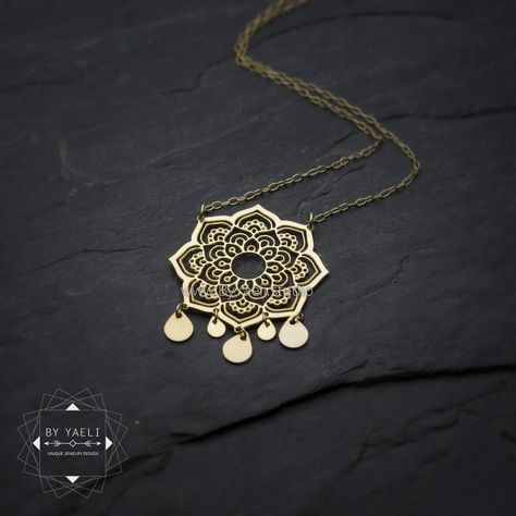 You searched for dream - ByYaeli - Original and unique jewelry design Jewelry Design Shop, Mandala Dream Catcher, Plane Necklace, Flower Necklace Gold, Necklaces Dainty, Lotus Flower Necklace, Jewelry Design Studio, Mandala Jewelry, Black Diamond Engagement Rings