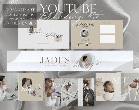 Create a stunning YouTube channel with this minimal channel kit. Includes editable banner, thumbnails, intros & outros. #youtube #channel . #Logos #Minimalistic_Youtube_Banner #Minimalist_Thumbnail_Youtube #Youtube_Layout_Aesthetic Minimalistic Youtube Banner, Youtube Layout Aesthetic, Minimal Youtube Banner, Youtube Branding Design, Youtube Aesthetic Banner, Youtube Banner Ideas Aesthetic, Minimalist Banner Design, Youtube Banner Backgrounds Aesthetic, Youtube Banner Aesthetic