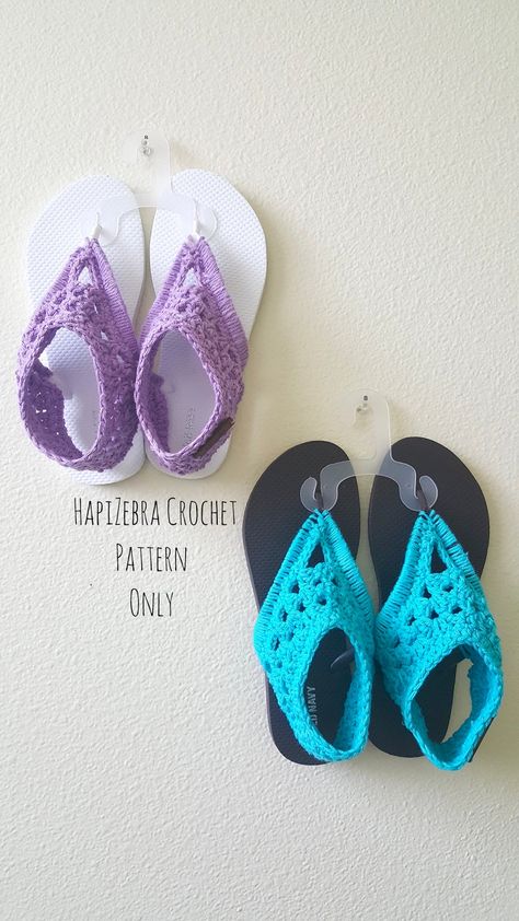 Crochet Flip Flop Pattern, Crochet Flip Flop, Crochet Nerd, Crochet Spring Patterns, Flip Flop Pattern, Fancy Flip Flops, Crochet Flip Flops, Crochet Slipper, Felt Slippers