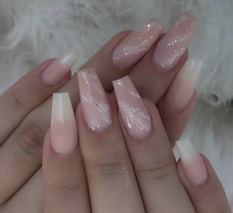 21st Birthday Nails, Ballerina Nails Designs, Birthday Nail Designs, Chrome Nails Designs, Purple Nail Designs, Basic Nails, Really Cute Nails, Ballerina Nails, Pink Acrylic Nails