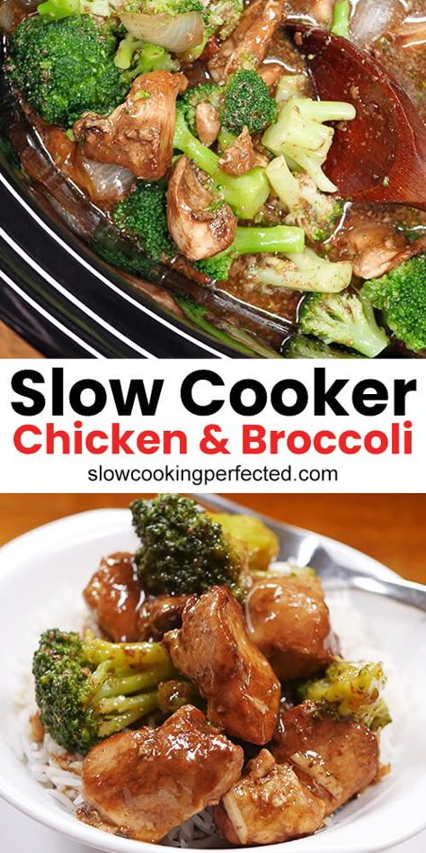 Chicken Broccoli Crock Pot Recipes, Healthy Crockpot Chicken And Broccoli, Chicken Broccoli Crockpot Recipes Easy, Chicken Broccoli Crockpot Healthy, Chicken And Broccoli Slow Cooker, Meat And Vegetable Crockpot Recipes, Crockpot Chicken Recipes With Broccoli, Crock Pot Chicken And Vegetables Recipes, Crock Pot Stir Fry Chicken