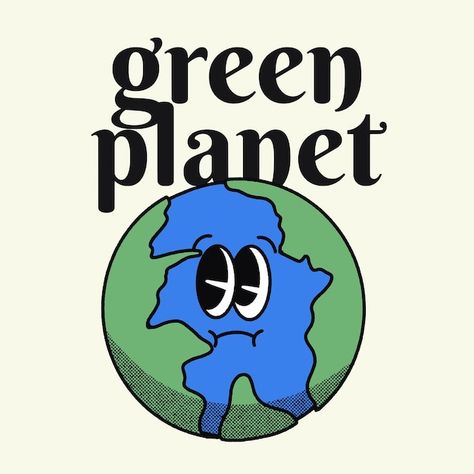 Earth Logo Design, Planet Earth Illustration, Earth Cartoon, Earth Character, Logo Plant, World Cartoon, Earth Drawing, Organic Branding, Earth Logo