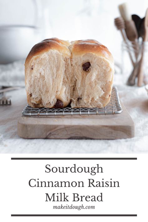 Sourdough Cinnamon Raisin Bread, Sourdough Cinnamon Raisin, Cinnamon Raisin Bread, Raisin Bread, Milk Bread, Dough Ingredients, Cinnamon Raisin, Sourdough Recipes, Egg Wash