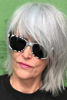 Bang Hairstyles, Grey Hair With Bangs, Hairstyles For Older Women, Bob Hairstyles With Bangs, Shag Haircut, Haircut For Older Women, Short Hair Older Women, Haircuts With Bangs, Trendy Short Hair Styles