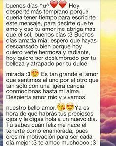 Mensajes Largos De Amor Para Mi Novia Whatsapp De Buenos Dias Conversation Images, Relationship Goals Tumblr, Cute Relationship Texts, Relationship Texts, Love Phrases, Love Text, Boyfriend Goals, Spanish Quotes, In Spanish