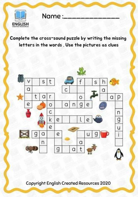 Word Puzzles For Kids, Video Content Ideas, Cvc Words Kindergarten, English Lessons For Kids, Word Puzzles, Language Activities, Cvc Words, Learning English, Lessons For Kids