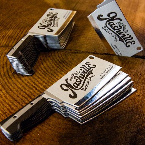 Knife Shaped Business Cards Identity Tattoo, Unusual Business Card, Concept Restaurant, Clever Business Cards, Create Your Own Business, Creative Card, Interior Vintage, Business Card Design Creative, 카드 디자인