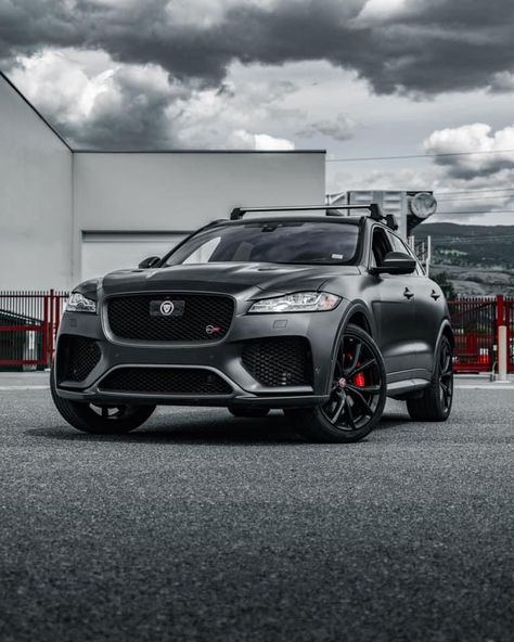 Not your typical SUV! 😈 The owner of this beautiful 2020 Jaguar F-Pace SVR dropped by for a visit to discuss some performance upgrade options for a little extra power! Thanks to some help from Eurocharged Canada we were able to increase output to 575 horsepower and 525 lb-ft of torque! Looking to squeeze some more performance out of your vehicle? Get in touch with our team to see what options we have available for your vehicle! Jaguar F Pace Svr, Jaguar F Pace, New Cars, Jaguar, Bmw Car, Suv, Garage, Wallpapers, Cars