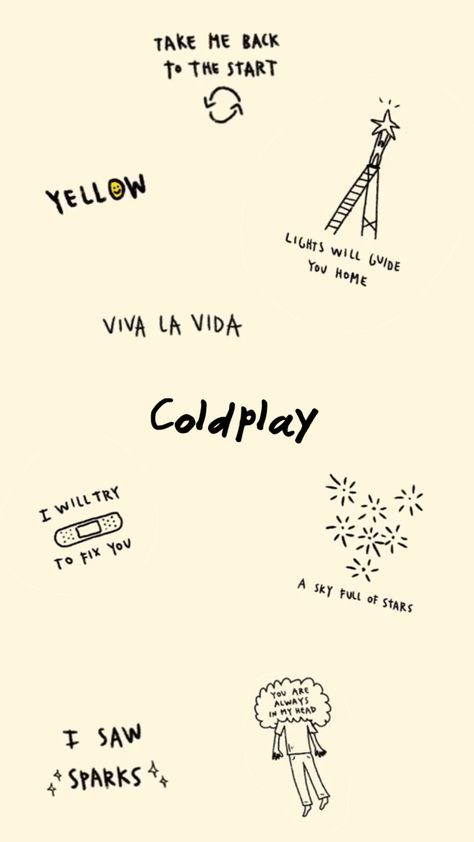 Coldplay Tattoo, Coldplay Concert Outfit, Coldplay Quotes, Coldplay Art, Serotonin Tattoo, Coldplay Poster, Tattoo Catalog, Heaven Tattoos, Coldplay Concert