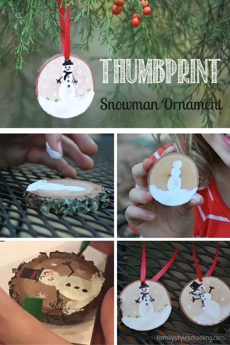 Thumbprint Ornaments, Advent Traditions, Ornaments Diy Kids, Diy Snowman Ornaments, Advent Crafts, Snowman Crafts Diy, Kids Christmas Ornaments, Diy Snowman, Christmas School