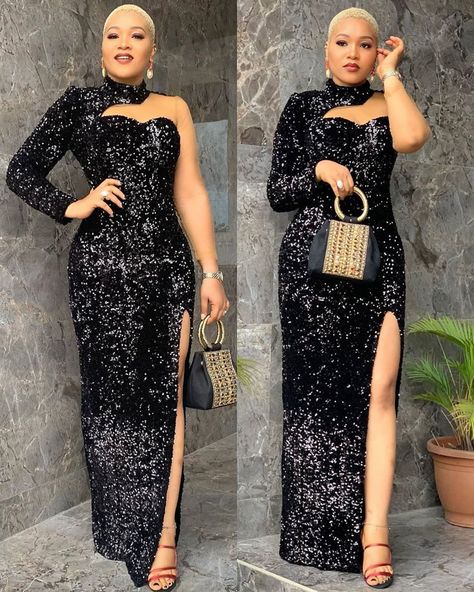 Latest Sequence Gown, Sequence Gown Styles, 5k Photos, Sequence Gown, Aso Ebi Lace Styles, Dinner Gowns, Conservative Outfits, Latest Aso Ebi Styles, Classy Gowns