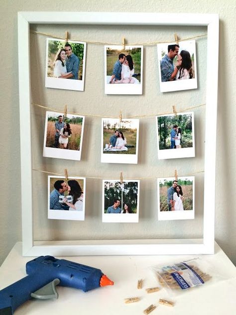 DIY: Clothesline Picture Frame | The Everyday Aesthetic | Bloglovin’ Diy Clothesline, Clothesline Pictures, Everyday Aesthetic, Bff Birthday Gift, Diy Anniversary, Diy Picture Frames, Picture Gifts, Diy Gifts For Boyfriend