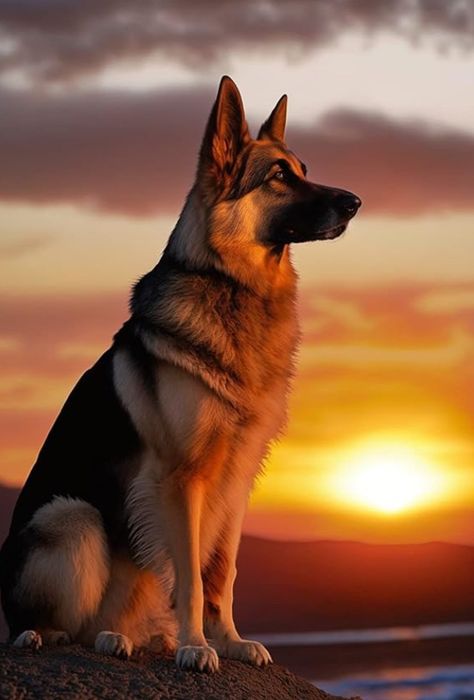 Best Large Dog Breeds, Red German Shepherd, Birth Symbols, Baby German Shepherds, German Sheperd Dogs, German Shepherd Art, Big Dog Breeds, Cute Dogs Images, Very Cute Dogs