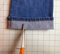 Zipper Repair Hacks Straw, Repairing Jeans, Shortening Jeans, Shorten Jeans, Altering Jeans, Create Kids Couture, Repair Jeans, Original Hem, Zipper Repair