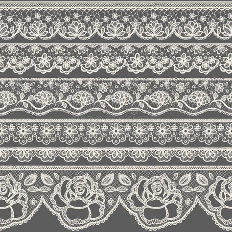 Lace Drawing, Vintage Frames Vector, Halloween Silhouettes, Seamless Pattern Vector, Border Print, Lace Border, Background Vintage, Free Vector Art, Downloadable Art