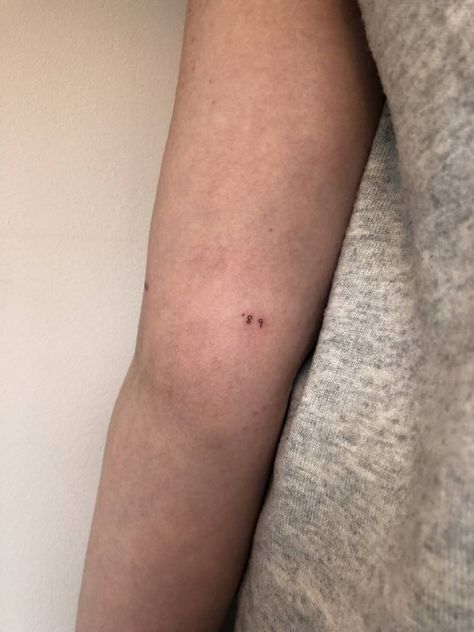 Number Number 2 Tattoo, 89 Tattoo, Forearm Word Tattoo, Number Tattoo Ideas, Above Elbow Tattoo, Inner Elbow Tattoos, Grandparents Tattoo, Grandma Tattoos, Inner Arm Tattoos