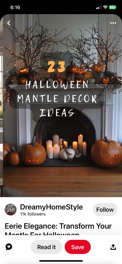 Halloween Mantle Decor, Halloween Mantle, Fall Halloween Crafts, Mantle Decor, Fall Halloween, Halloween Crafts, Halloween