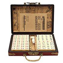 Mahjong Set, Leather Box, Leather, Travel