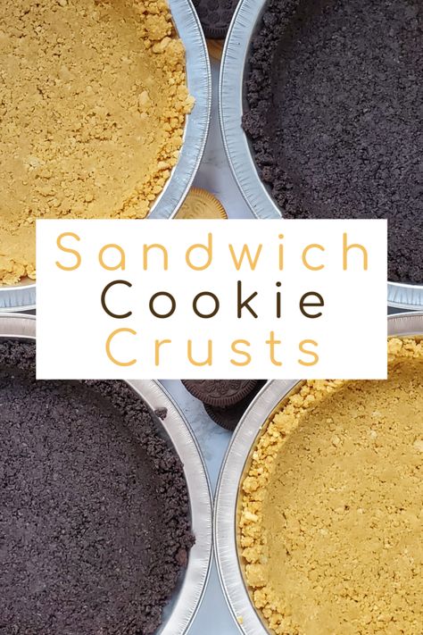 Sandwich Cookie Pie Crust, Oatmeal Cookie Pie Crust, Cookie Pie Crust, Cookie Pie Crust Recipe, Cookie Crust Recipe, Christmas Recipes For Kids, Vanilla Oreo, Pie Crust Recipe Easy, Homemade Pie Crust Recipe