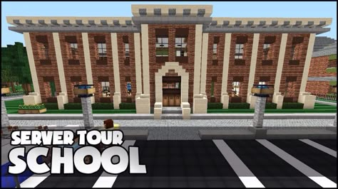 Minecraft school building Minecraft Modern City, Minecraft Building Blueprints, Minecraft Shops, Minecraft School, Minecraft City Buildings, Minecraft Houses Survival, Minecraft Interior Design, Minecraft House Plans, Bangunan Minecraft