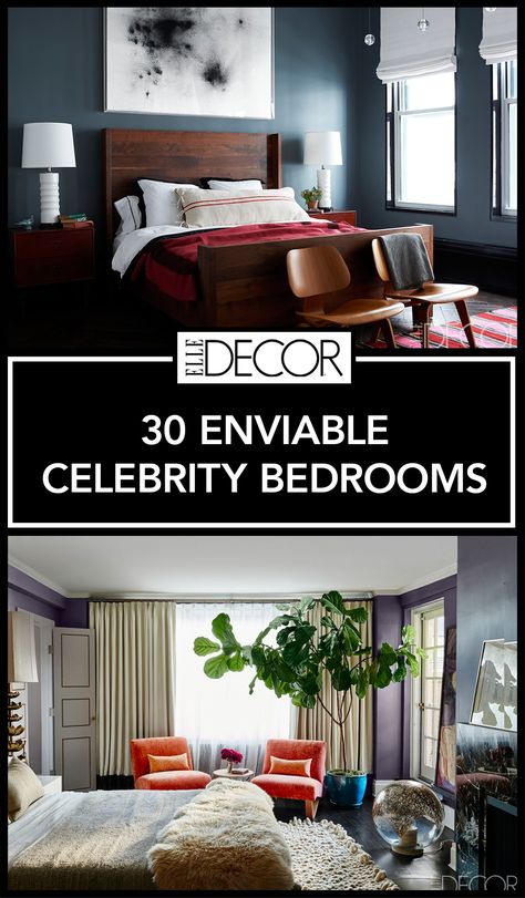 30 of the best bedroom interior designs in celebrity homes. Celebrity Bedroom Ideas, Celebrity Beds Master Bedrooms, Modern Eclectic Bedroom Design, Luxury Eclectic Bedroom Design, Modern Eclectic Bedroom Ideas, Dramatic Bedrooms Master Suite, Celebrity Bedrooms Interior Design, Modern Eclectic Decor Bedroom, Celebrity Homes Interior