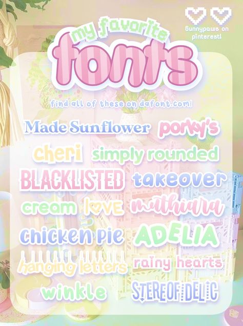 Kawaii Fonts Dafont, Gfx Fonts, Kawaii Fonts, Kawaii Font, Font Aesthetic, Dafont Fonts, Fonts For Commercial Use, Watermark Ideas, Cute Text Symbols