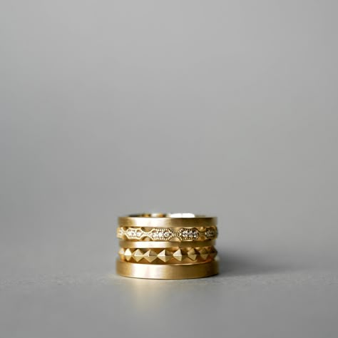 Satomi Kawakita, Saint Honore, Grunge Jewelry, Smart Jewelry, Run Out, Lost Wax, Stacking Rings, Ring Set, Ring Sets