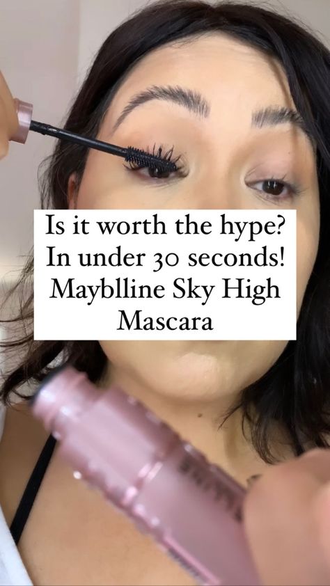 Mascara review 
Trying out mascara 
Lengthening mascara 
Drugstore mascara
Long lashes 
Maybelline Sky High mascara
Makeup tips
It makeup
Hyped makeup products 
Most hyped makeup Maybelline Sky High Mascara, Maybelline Sky High, Sky High Mascara, Brown Hairstyles, Mascara Review, Hair Color Brown, Best Mascara, Habit Forming, Sky High