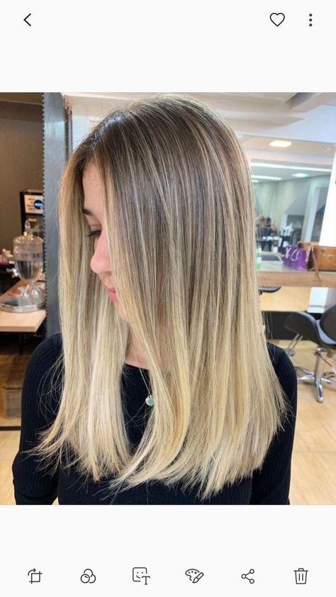 Balayage Hair Blonde Straight, Baby Blonde Hair, Baylage Hair, Baby Blonde, Perfect Blonde Hair, Hair Color Underneath, Beauty Boost, Power Of Makeup, Dirty Blonde Hair