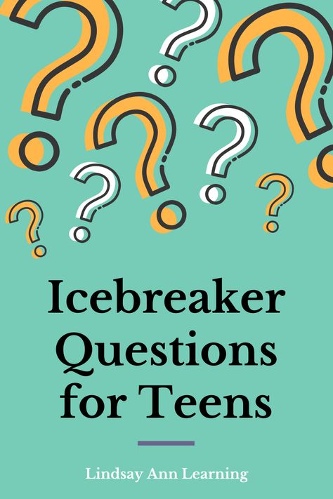 Have you scrolled through several blog posts hoping to find just the right icebreaker questions for teens? I’m hoping that this post will be your last stop because I want to give you 105 icebreakers high school students will enjoy talking about during the “getting to know you” back to school transition. #highschoolenglish #englishlanguagearts #middleschoolela #backtoschool #firstdayofschool Get To Know You High School, College Icebreakers, Icebreakers For Middle Schoolers, Ice Breakers For High School Students, Ice Breakers High School Students, High School Transition Activities, Icebreakers For High School Students, Ice Breaker For High School Students, High School Getting To Know You Activity