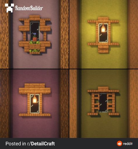 Minecraft Houses Blueprints Step By Step, Minecraft Window, Minecraft Aesthetics, Construction Minecraft, Minecraft Hacks, Minecraft Building Guide, Minecraft Garden, Minecraft Decoration, Mc Builds