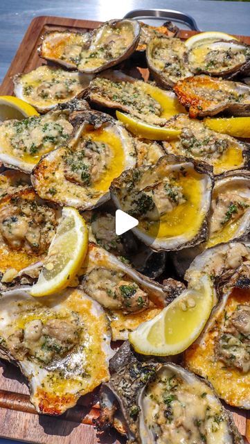 Chargrilled Oysters Recipe, Baked Oyster Recipes, Grilled Oysters, Newage Products, Oyster Recipes, Chard, Fish Recipes, Outdoor Kitchen, Outdoor Space