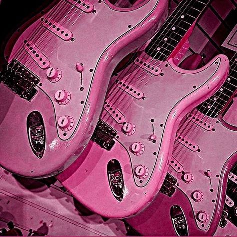 Pink Goth Aesthetic, Pink Grunge Aesthetic, Pink Guitar, Pink Goth, Pink Grunge, Lovecore Aesthetic, Rockstar Aesthetic, Catty Noir, Pink Tumblr Aesthetic