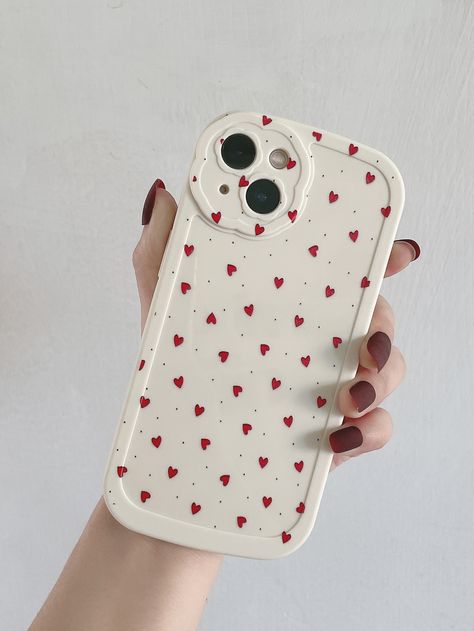 Valentines Phone Case, Back Covers For Phone, Iphone Cases Aesthetic, Photo Iphone Case, Heart Iphone Case, Phone Case Diy Paint, Diy Phone Case Design, Heart Phone Case, Creative Iphone Case