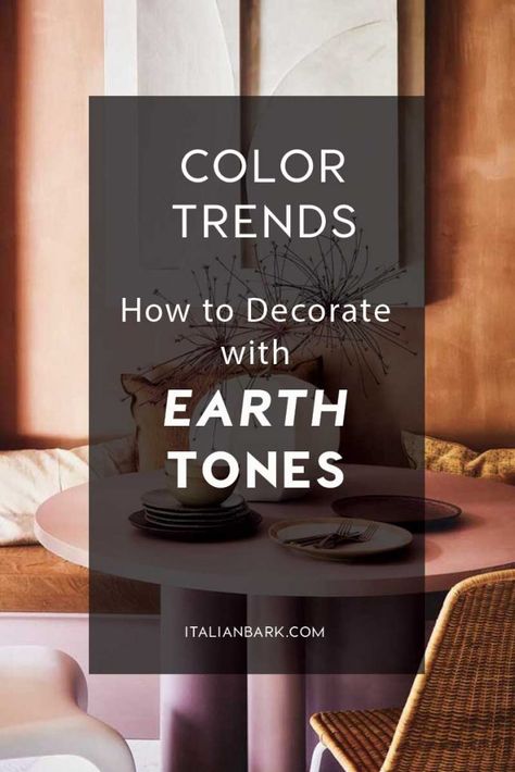 How to Decorate with Earth Tones | Brown Color Trend Interiors #earthtones #browndecor Earth Tone Decorating, Decorating With Earth Tones, Earth Tone Decor Living Room, Earthy Kitchen Ideas Earth Tones, Interior Earth Tones, Earthy Living Room Earth Tones, Earth Toned Home, Earth Tones Interior Design, Earth Tones Living Room