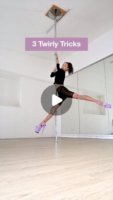 Larissa Kali • Pole Dance on Instagram: "Who else loves twirls and turns and pirouettes? 🙋🏽‍♀️😍  Lately I’ve been kind of obsessed with twirly tricks on the pole as well as on the floor so that’s why I’m also teaching an online workshop about these moves on Sunday! 🤗  ➡️ Twirls & Turns: INT Heels Choreo Dance a hypnotic heels pole choreo with lots of turns, pirouettes and static spins with me! We’ll also work on flowy transitions, beautiful lines and slinky legwork. Prerequisites: one-legged pirouette, use of platform (slides, glides), leg rotations, ability to hold weight with your arms.  Sunday, March 24 6:00–7:15 p.m. CET on Zoom INT | € 18,- HD recording included  Wanna join me in twirling around the pole? Send me a message to sign up! 💌 I’d love to dance with you 💓 . . . #heelsp Pole Classes, Dance With You, Leg Work, Platform Slides, Beautiful Lines, Pole Dance, Pole Dancing, Dancer, Flooring