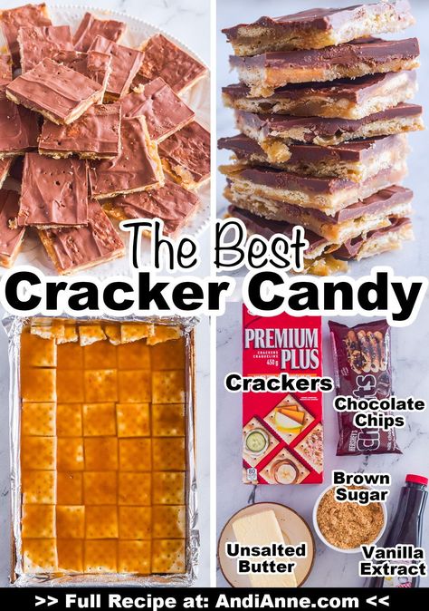 Cracker Dressing Saltine, Candy With Saltine Crackers, Saltine Cracker Recipes Sweets Desserts, Soda Cracker Bark, Caramel Crackers Saltine Toffee, Saltine Cracker Bark, Leftover Cracker Recipes, Cracker Dessert Recipes Saltine, Fall Cracker Candy